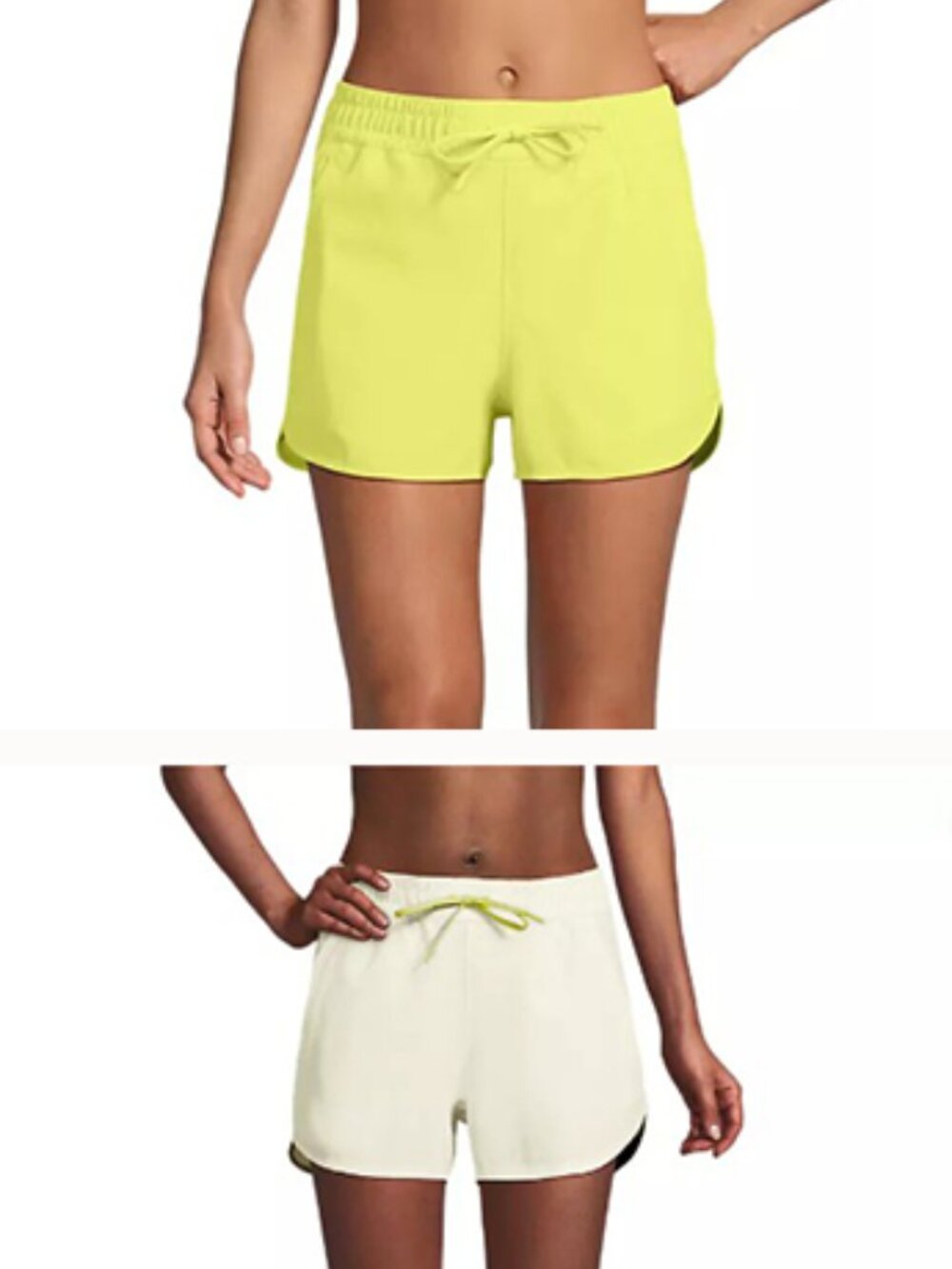 Lands' End 3 Inch Packable Cover-up Swim Shorts (BUNDLE x2)